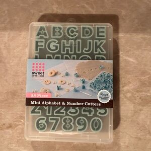 Sweet Creations Mini Alphabet & Number Cutters